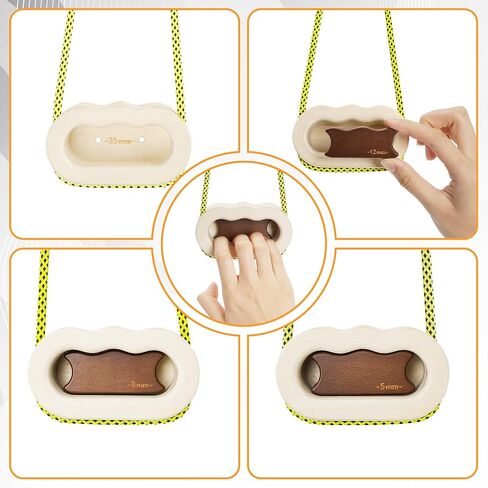 Rock Climbing Hangboard,Fingerboard to Practice Finger Strength,Climbers Home Fitness Pull-up Board,Hangboard Holds in Wood for Rock Climbing in Kuwait