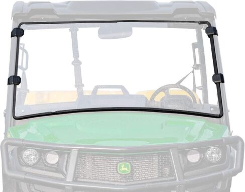 SuperAtv مقاومة للخدمة الخدش المقاومة للخدمة الزجاجية الكاملة لعام 2018+ John Deere Gator XUV 835E / 835M / 865E / 865M | يتضمن ختم لمبة مثبتة مسبقًا in Saudi Arabia