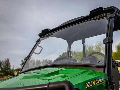 SuperAtv مقاومة للخدمة الخدش المقاومة للخدمة الزجاجية الكاملة لعام 2018+ John Deere Gator XUV 835E / 835M / 865E / 865M | يتضمن ختم لمبة مثبتة مسبقًا in Saudi Arabia