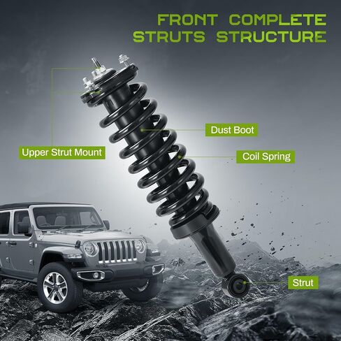 AUTOSAVER88 Front Rear Complete Struts Compatible with Chrysler Town & Country 2011-2016, Dodge Grand Caravan 2011-2019, Volkswagen Routan 3.6L 2011-2014,Quick Shock Absorbers Coil Spring Assembly Kit in Saudi Arabia