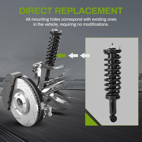AUTOSAVER88 Front Rear Complete Struts Compatible with Chrysler Town & Country 2011-2016, Dodge Grand Caravan 2011-2019, Volkswagen Routan 3.6L 2011-2014,Quick Shock Absorbers Coil Spring Assembly Kit in Saudi Arabia