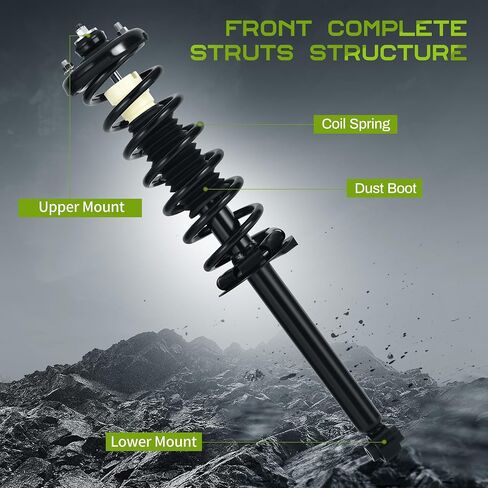AUTOSAVER88 Front Rear Complete Struts Compatible with Chrysler Town & Country 2011-2016, Dodge Grand Caravan 2011-2019, Volkswagen Routan 3.6L 2011-2014,Quick Shock Absorbers Coil Spring Assembly Kit in Saudi Arabia
