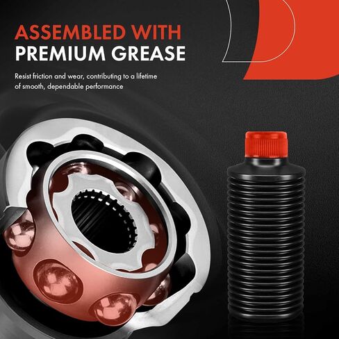 A-Premium Pair (2) مجموعة عمود محور CV الخلفي متوافق مع Porsche 924 1987-1988 ، 944 1985-1991 & Volkswagen Vanagon 1983-1991 ، سائق وراكب ، استبدل# 9443320301 ، 9513303802 in Saudi Arabia