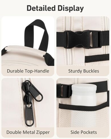 School Backpack for Girls Boys, Cute Aesthetic College Bookbag 17.3 Inch Laptop Women Backpacks Large Casual Daypack for Elementary to High School Students (White) in Saudi Arabia