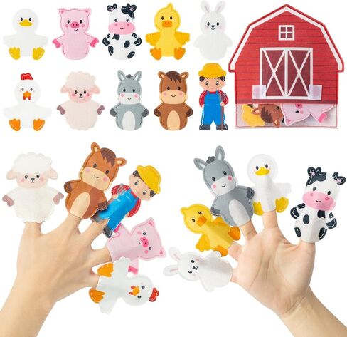 Cocnny Insect Finger Puppets Craft - 21pcs Diy Bugs شعرت بدمى أصحاب مجموعة من الأطفال الصغار للأطفال الذين تتراوح أعمارهم in Kuwait