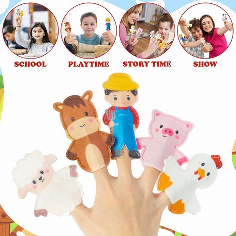 Cocnny Insect Finger Puppets Craft - 21pcs Diy Bugs شعرت بدمى أصحاب مجموعة من الأطفال الصغار للأطفال الذين تتراوح أعمارهم in Kuwait