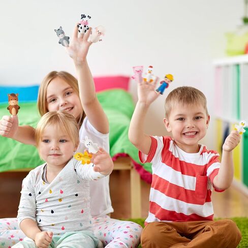 Cocnny Insect Finger Puppets Craft - 21pcs Diy Bugs شعرت بدمى أصحاب مجموعة من الأطفال الصغار للأطفال الذين تتراوح أعمارهم in Kuwait