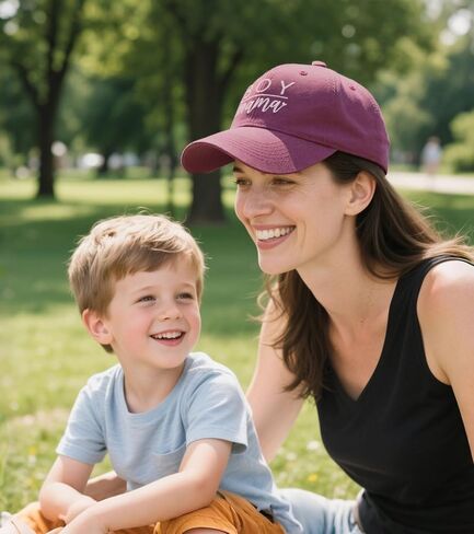 Boy Mama Baseball Cap for Women, Adjustable Cotton Embroidered Mom Hat, Funny Gift for Mothers Day, Birthday in Kuwait