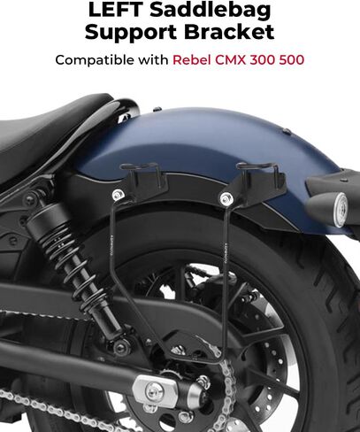 KEMIMOTO Left Saddle Bags Support Bracket/Bar Compatible with Rebel CMX 500 300 250 Storage Bag Frame Bracket Holder 2017-2023 Left Side in Saudi Arabia