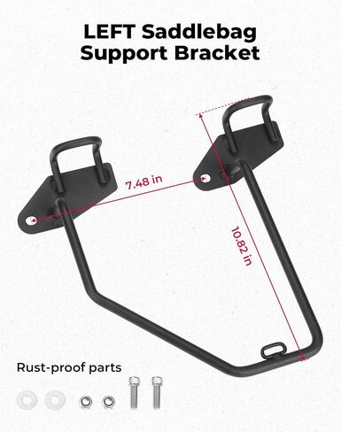 KEMIMOTO Left Saddle Bags Support Bracket/Bar Compatible with Rebel CMX 500 300 250 Storage Bag Frame Bracket Holder 2017-2023 Left Side in Saudi Arabia