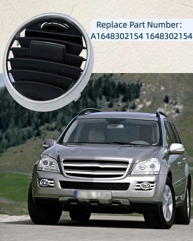 A/C Air Vent Grill Central Fit for Mercedes Benz GL X164 GL 350 450 550 W164 ML 300 350 500 63 2005-2012 ، REPLIC A1648302154 1648302154 in Saudi Arabia