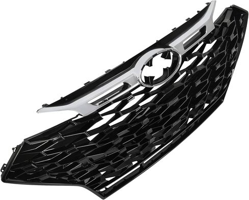 Grille متوافق مع 2019 2020 Hyundai Elantra Sport Sedan Grill Plastic (ABS) Painted+Chrome (Black+Silvery) in Saudi Arabia