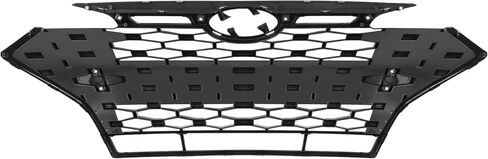 Grille متوافق مع 2019 2020 Hyundai Elantra Sport Sedan Grill Plastic (ABS) Painted+Chrome (Black+Silvery) in Saudi Arabia