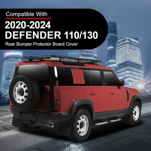 غلاف لوحة واقي المصد الخلفي G-Plus ، متوافق مع Land Rover Defender 90 110 130 2020-2024 LR137786 ، Black Glossy in Saudi Arabia