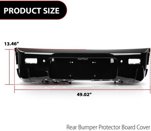 غلاف لوحة واقي المصد الخلفي G-Plus ، متوافق مع Land Rover Defender 90 110 130 2020-2024 LR137786 ، Black Glossy in Saudi Arabia