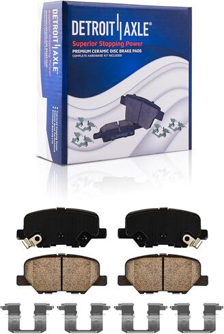 Detroit Axle - مجموعة الفرامل لعام 2014 2015 2016 2017 2018 Mazda 3 دوارات الفرامل المحفورة والذاتية ومنصات الفرامل السيراميك في الأمام والخلفية البديلة in Saudi Arabia