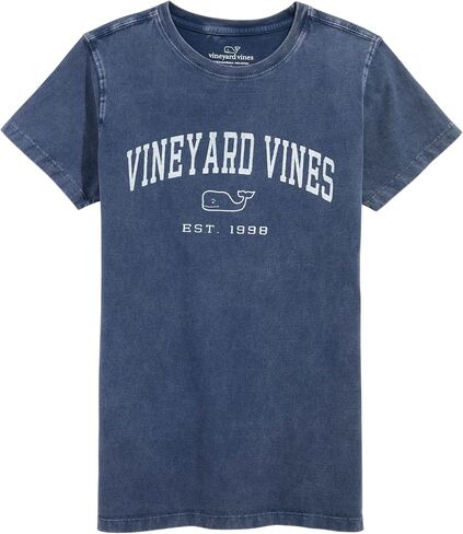 vineyard vines Women's Drift Dye Heritage Arch Logo Short-Sleeve Tee in Saudi Arabia