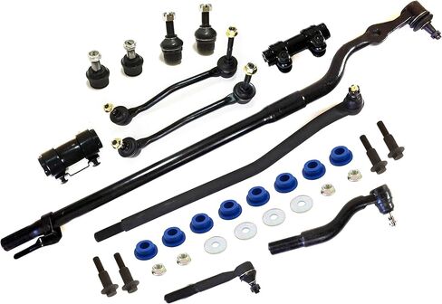 PARTSW -14 PC KIT FOR FORD SPORTION/F-250 Super Duty/F-350 Super Duty 4WD-تشمل روابط قضيب التعادل ، وأكمام التعديل ، مفاصل الكرة ، أشرطة التأثير ، دقات إصلاح الوصلة الخلفية in Saudi Arabia