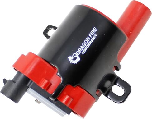 DRAGON FIRE PERFORMANCE 8pc Ignition Coil Power Pack Compatible with Silverado Tahoe Suburban Express Sierra Savana Yukon Escalade V8 1999-2007 REPLACES D585 19005218 BSC1208 UF262 OEM Fit C262-DFx8 in Saudi Arabia