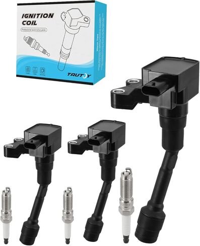 مجموعة من 3 UF736 Ignition Coil Pack و Iridium Sparks For Ford EcoSport 1.0L 1.5L 2018-2021 ، Focus 1.0L 2015-2018 ، Fiesta 1.0L 2014-2017 ، استبدل # CM5Z12029B CM5Z12029C C949 GN10635 COP637 in Saudi Arabia