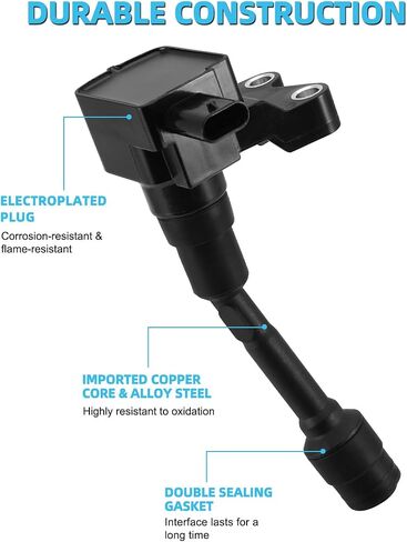 مجموعة من 3 UF736 Ignition Coil Pack و Iridium Sparks For Ford EcoSport 1.0L 1.5L 2018-2021 ، Focus 1.0L 2015-2018 ، Fiesta 1.0L 2014-2017 ، استبدل # CM5Z12029B CM5Z12029C C949 GN10635 COP637 in Saudi Arabia