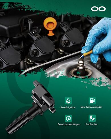 SCITOO Ignition Coil Coils Pack fits for Kia for Sportage 2.4L/2.0L 2011-2016 for K900 5.0L 2015-2017 for Santa Fe Sport 2.4L/2.0L 2013-2016 for Genesis/Equus 5.0L 2012-2016 UF647 C-856 1 PCS in Saudi Arabia