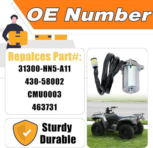 محرك التحكم في تحول الطاقة متوافق مع 2000-2006 Honda Rancher TRX350 TRX350FE TRX350TE ، يحل محل# 31300-HN5-A11 ، 430-58002 ، 463731 ، CMU0003 in Saudi Arabia