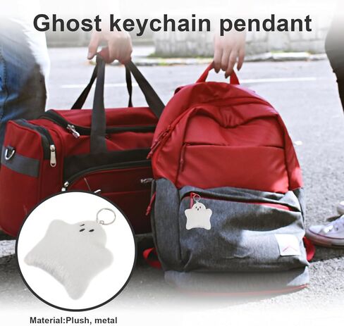 Coheali 2PCS Ghost Keychain Backpack Prose Charm ، Ghost Key Chain محشوة ، حلقة مفتاح قلادة شبح للأصدقاء ، العائلة in Saudi Arabia
