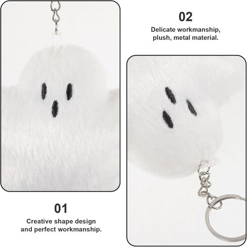 Coheali 2PCS Ghost Keychain Backpack Prose Charm ، Ghost Key Chain محشوة ، حلقة مفتاح قلادة شبح للأصدقاء ، العائلة in Saudi Arabia