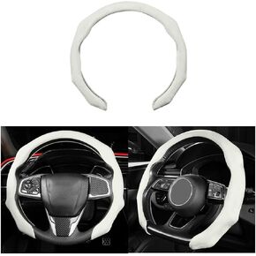 Mandark Car Steering Wheel Cover, Suede Sport Vehicle Steer Wheel Protector Fitting 15 Inch, Non-Slip Comfortable Automotive Interior Decoration Accessories, Universal for Most Cars (Black) in Kuwait