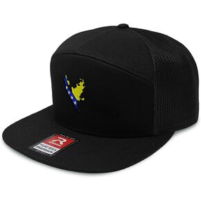 إيجابيات سريعة الشبكة قبعة قبعة Snapback قبعة الاتحاد من البوسنة علم العلم خريطة هرسكوفينا شقة فاتورة القبعة قبعة القبعة قبعة 7 لوحات in Saudi Arabia