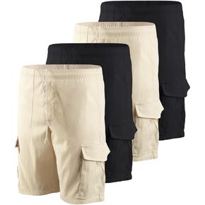 Liloak Men's 3/4 Pack Classic Cargo Shorts 10 Inseam,4 Pockets Walking Shorts Casual Lightweight with Waistband Drawstring in Saudi Arabia