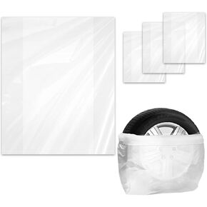 8pcs أغطية الإطارات الإضافية 8pc ، وأكياس تخزين الإطارات ، وغطاء واقعي للعجلة المقاومة للماء ، وأكياس الإطارات البلاستيكية المقاومة للدموع العالمية لمعظم المركبات (8pcs) in Kuwait