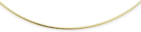 Bling Jewelry Basic Simple Thin 1 MM Slider Omega Cubetto Chain Snake Choker Flex Collar Necklace For Women 14K Gold Plated .925 Silver Sterling Add Pendant 16 Inch 18 Inch in Saudi Arabia