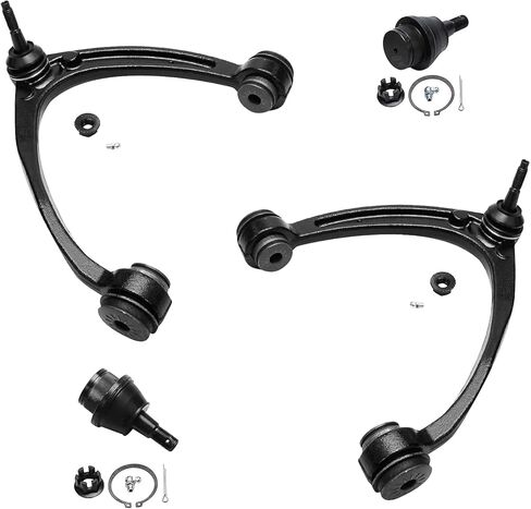 Detroit Axle - Arbront 12pc Kit for 4WD Cadillac Chevy GMC Silverado Sierra 1500 ، 2 Upper Control Arms 2 Wheel Bearing Hubs 2 Lower Ball Points 2 Sway Bars 4 in Saudi Arabia