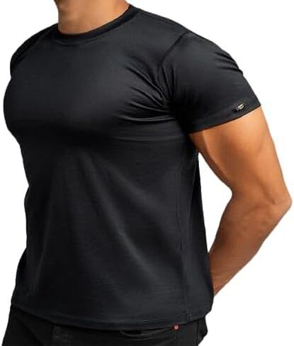Cottonil Egyptian Cotton Men's T-Shirts MERCERISÉ –Short Sleeve Crew Neck Tees- Regular Fit O-Neck T-Shirts in Saudi Arabia