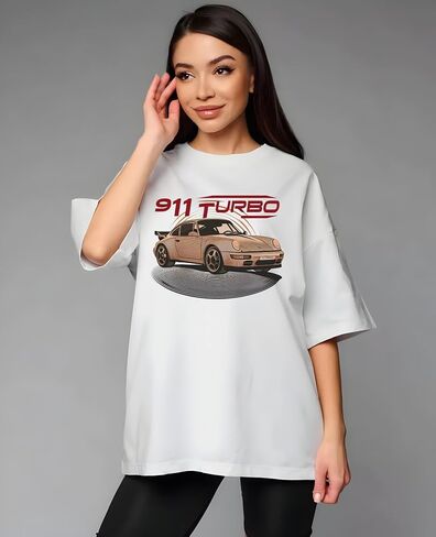 Legendary JDM Racing Sports Car Iconic 911 Silhouette T-Shirt, Unisex Vintage Y2K Oversized Graphic T-Shirt, Retro Design in Saudi Arabia