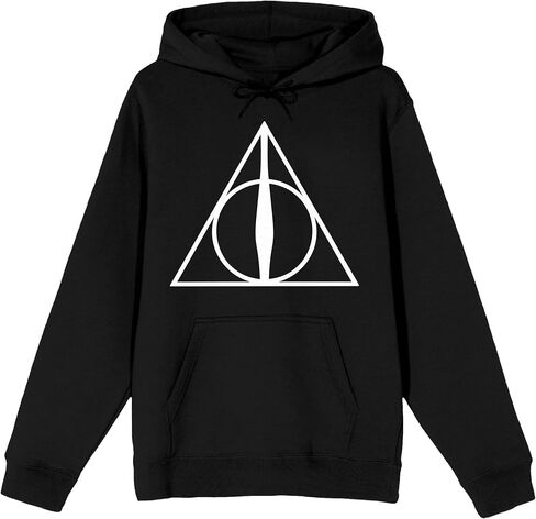 BioWorld Harry Potter Deathly Hallows Symbol Symbol Black Graphic Hoodie in Saudi Arabia