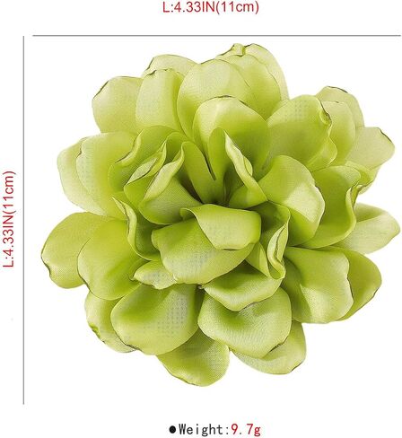 Large Red Rose Flower Brooches Pins for Women Dainty Satin Fabric Brooches Big Camellia Flower Brooch Wedding Party Clothing Pin Accessory Jewelry in Saudi Arabia