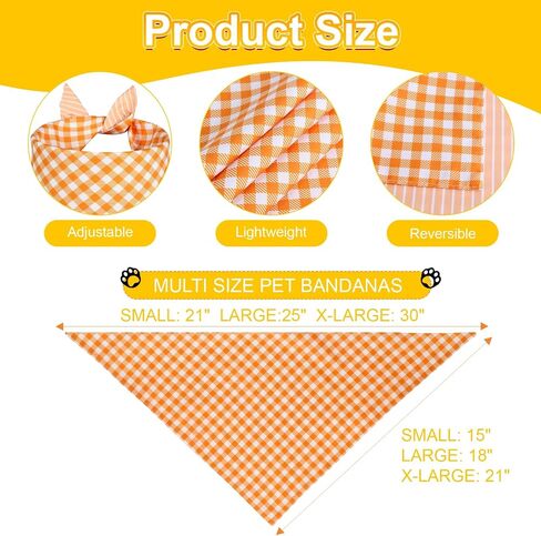 Christmas Dog Bandanas Small 2PCS, 4 Pattern Holiday Plaid Scarf for Boy and Girl, Triangle Reversible Bibs Breed for Puppy Pets in Kuwait