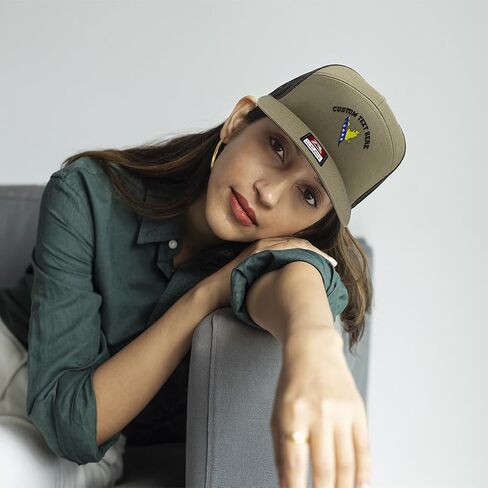 إيجابيات سريعة الشبكة قبعة قبعة Snapback قبعة الاتحاد من البوسنة علم العلم خريطة هرسكوفينا شقة فاتورة القبعة قبعة القبعة قبعة 7 لوحات in Kuwait