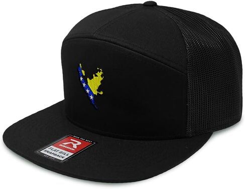 إيجابيات سريعة الشبكة قبعة قبعة Snapback قبعة الاتحاد من البوسنة علم العلم خريطة هرسكوفينا شقة فاتورة القبعة قبعة القبعة قبعة 7 لوحات in Saudi Arabia