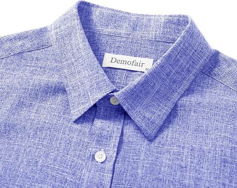 Men's Short Sleeve Button Down Shirt Cuban Collar Anti-Wrinkle Shirt Casual Summer Beach Shirt in Saudi Arabia