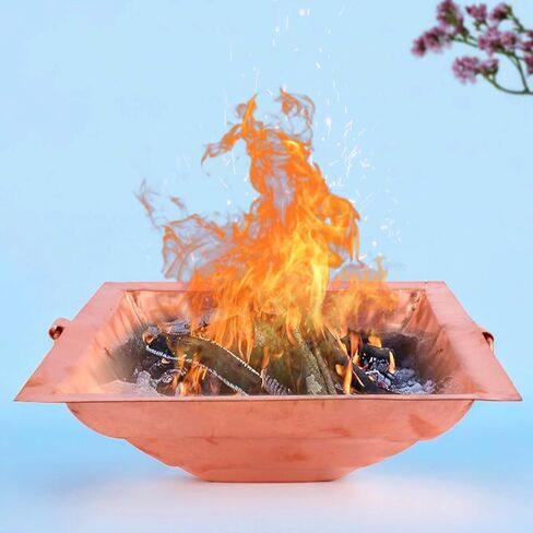 Satvik Copper Hawan Kund for Pooja L النحاس المقدس هافان كوند للطقوس الهندية yajnas و Fire Sacrifit in Saudi Arabia