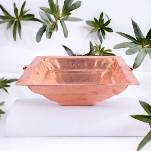 Satvik Copper Hawan Kund for Pooja L النحاس المقدس هافان كوند للطقوس الهندية yajnas و Fire Sacrifit in Saudi Arabia