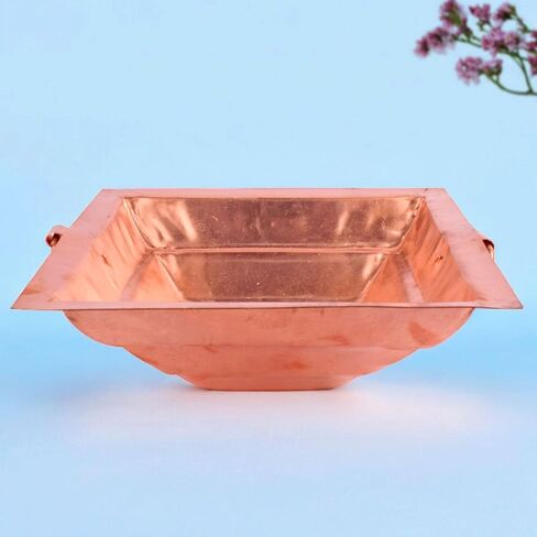 Satvik Copper Hawan Kund for Pooja L النحاس المقدس هافان كوند للطقوس الهندية yajnas و Fire Sacrifit in Saudi Arabia