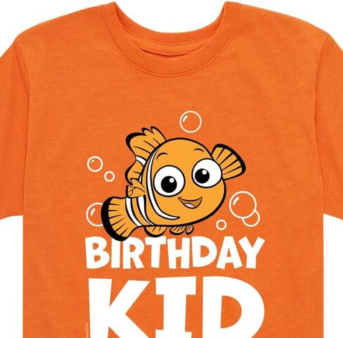 Disney Finding Nemo - Birthday Kid - Toddler & Youth Short Sleeve Graphic T -Shirt in Kuwait