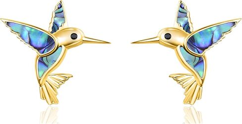 Dreamboat Hummingbird Bird Stud أقراط للنساء 925 الجنيه الفضية الفضية هدايا مجوهرات الطائر الطنان من أجل الأذن الحساسة in Kuwait