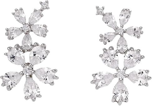 S925 Sterling Silver Sakura Daisy Cherry Blossom Studs Earrings Flowers Jewelry Gift for Women Ladies Wedding Birthday gift in Saudi Arabia
