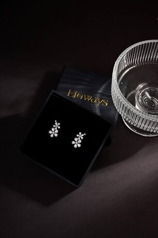 S925 Sterling Silver Sakura Daisy Cherry Blossom Studs Earrings Flowers Jewelry Gift for Women Ladies Wedding Birthday gift in Saudi Arabia